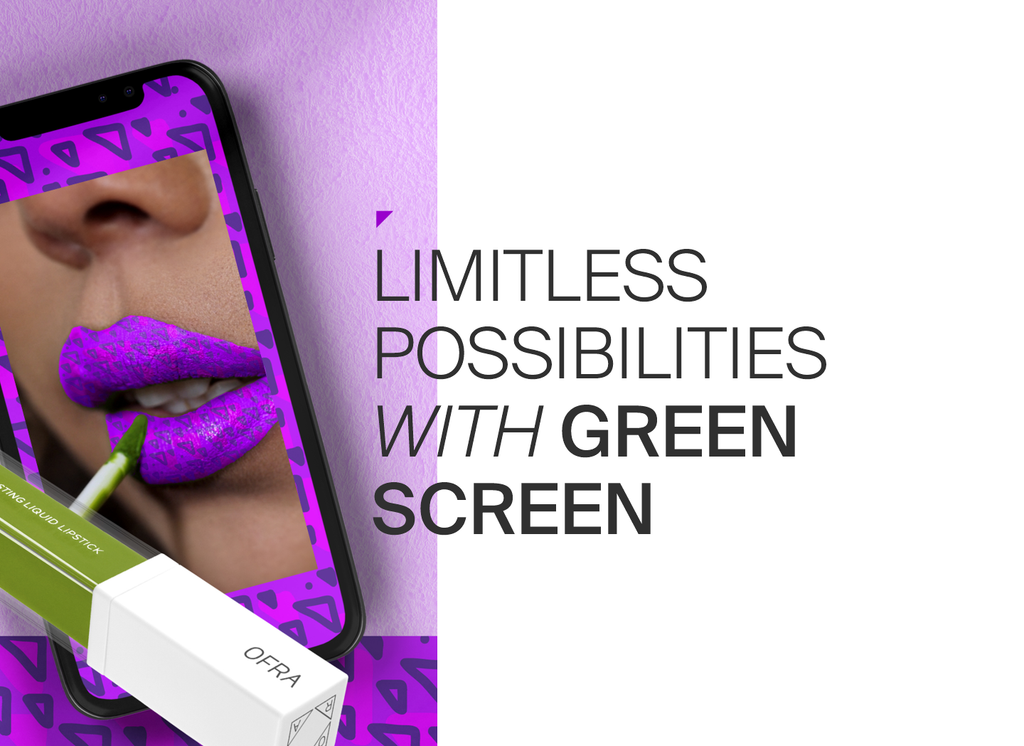 GREEN SCREEN: Our all-new liquid lipstick shade with limitless possibilities.