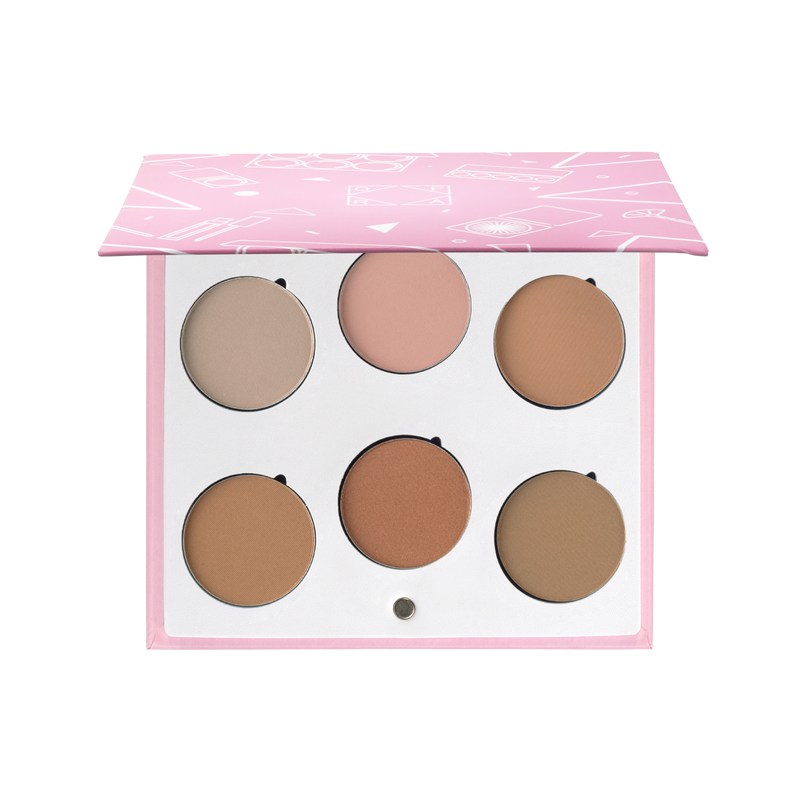Mini Mix Face Palette - Cinnamon Hues