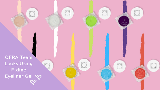 OFRA Team Looks Using Fixline Eyeliner Gel